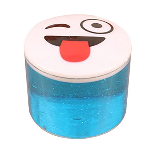 Gorgii Creative Fluffy Floam Slime Clay Scented Stress Relief No Borax Non-sticky Kids Sludge Toy - Best gift for Children - 60ml (Blue)