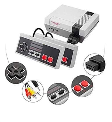 2020 Upgraded - Retro Classic mini video game console - 620 built-in retro classic games - AV output, 8-bit and TWO control handles. Bring back childhood memories - Re-live the fun times