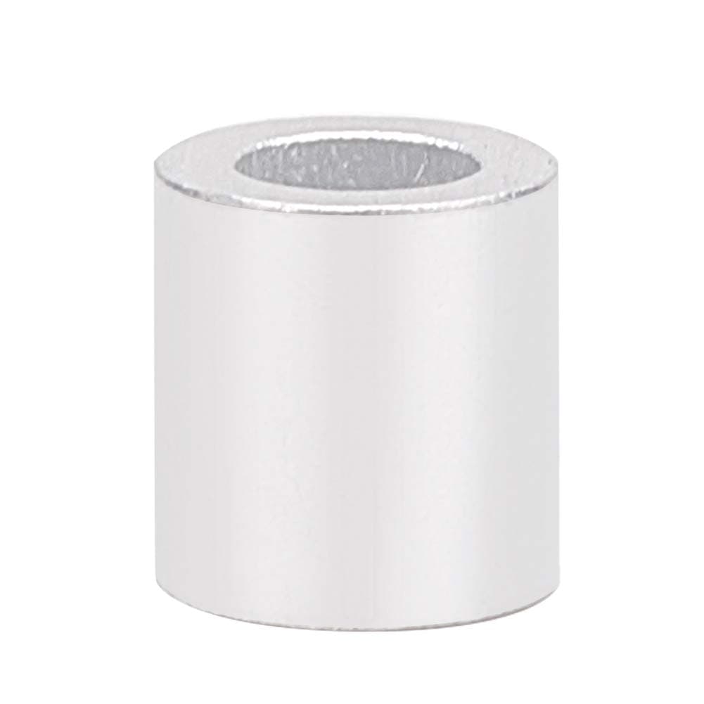 MroMax 1mm /1.2mm /1.5mm /2mm /3mm /4mm /5mm /6mm Hole Dia Wire Rope Aluminum Sleeve Silver Tone