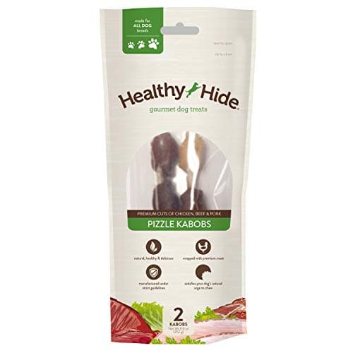 Healthy Hide 6" Triple Flavor Pizzle Kabob, One Size