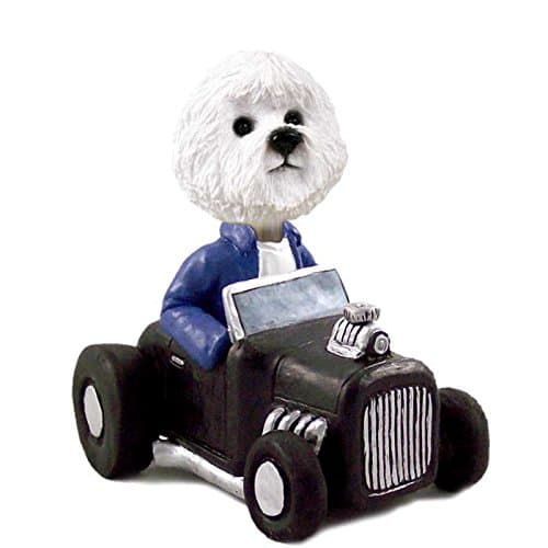 Bichon Frise Hot Rod Doogie Collectable Figurine