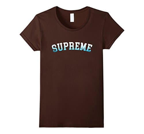 Womens Supreme T-Shirt Medium Brown