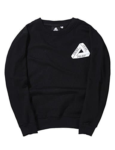 Dethler Mens Pullover Fleece Sweatshirt Long Sleeve Top Casual T-shirt