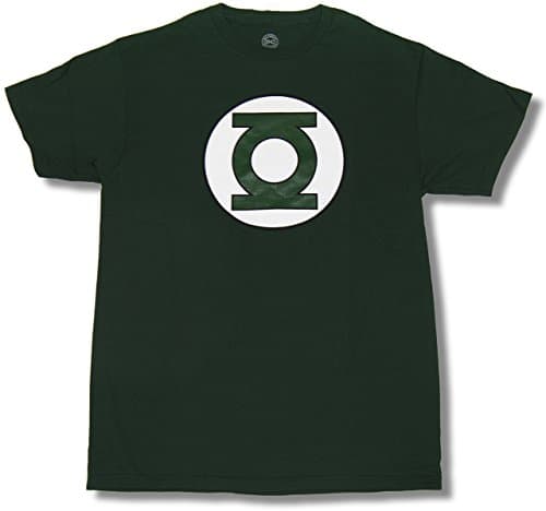 DC COMICS GREEN LANTERN LOGO COTTON T-HIRT (X-Large)