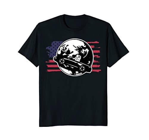 Distressed American Space Race Astronaut Shirt