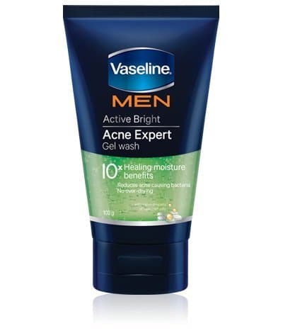 Vaseline Men Active Bright Acne Expert Gel Wash 100 G