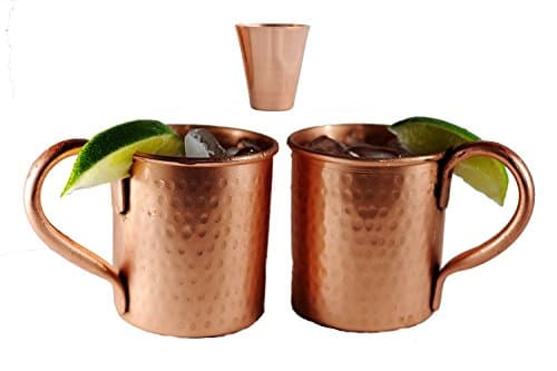 SPIRITe Moscow Mule Solid Copper Mugs Set of 2 (22oz)