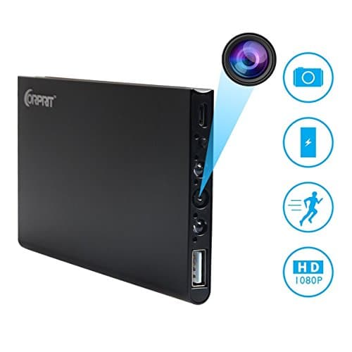 Hidden Spy Camera – HD 1080P Home Security Camera - Mini Spy Nanny Cam Motion Detection - 6000mAh Power Bank Support 15 Hours Continuous Video Recording