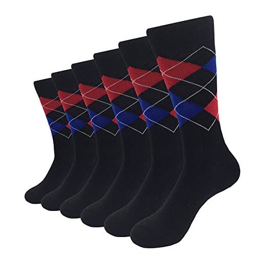 Men's Wool Socks,Lixia Winter Thin Breathable Blend Warm Socks (Red)