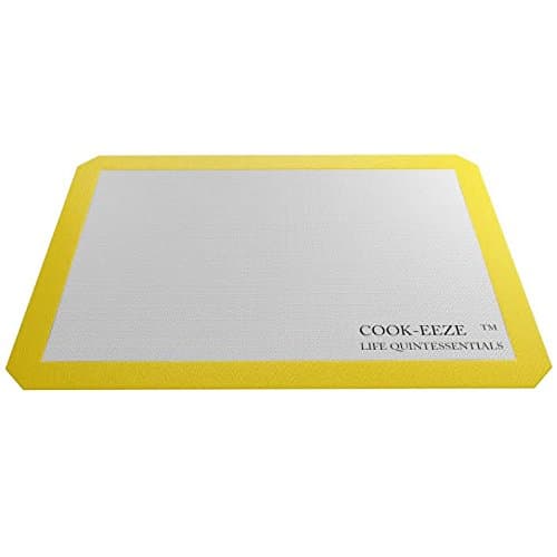 Cook-Eeze Non-Stick Silicone Baking Mat 2 Pack, USA Half Sheet 16 1/2 x 11 5/8 Professional Grade Easy Clean