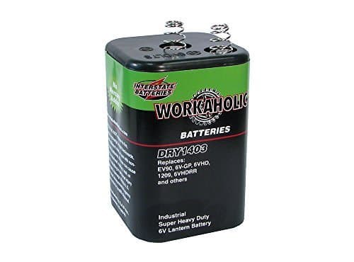 Interstate All Battery Ctr DRY1403 6V Heavy Duty Lantern Battery - Quantity 1 by INTERSTATE ALL BATTERY