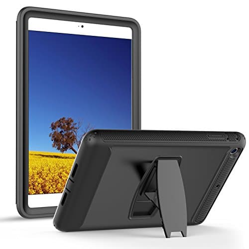 iPad mini case,Mini2 Case,Mini3 Case,MARKILL Heavy Duty iPad Mini Full Body Rugged Protective Case with Kickstand and Built-in Screen Protector for Apple iPad Mini1/2/3 (Black)