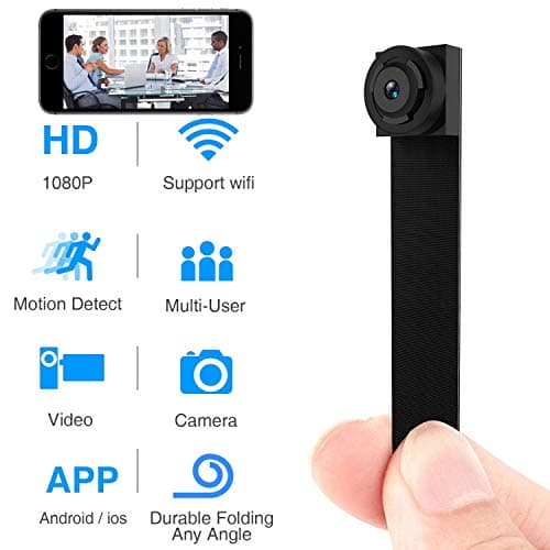 Bblank Mini Spy Hidden Camera, With Motion Detection,Compact Indoor/Outdoor Camcorder 1080P HD Home Security Surveillance Camera