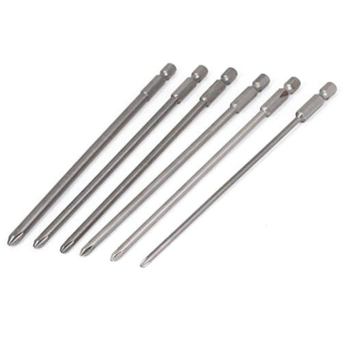 150mm Long Round Shaft Magnetic Phillips Screwdriver Bits Set 6 In 1