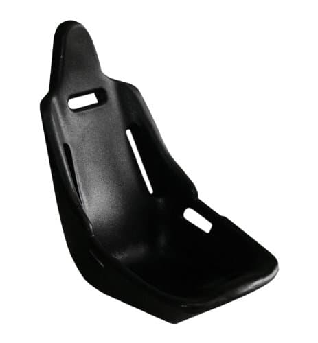 HUNSAKER USA 2100: Pro Mid Size Poly Bucket Seat - Black
