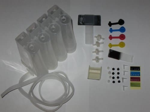 CISS Continuous Ink System for HP Canon Lexmark Epson and Other 4 Type Ink Printer Empty Tanks - Model4BGT -BOSTON WORLD