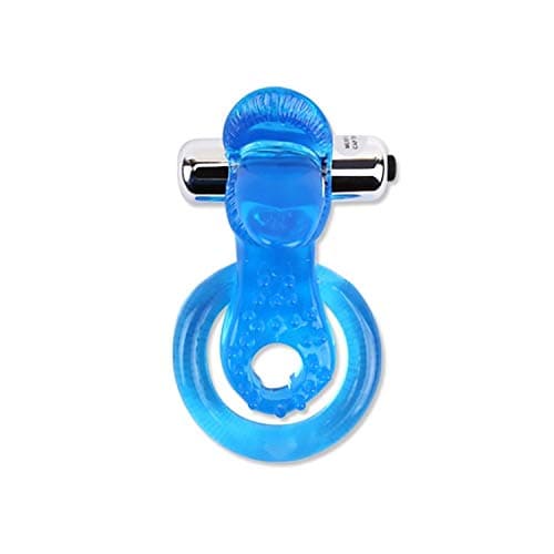 Ruinika Strong Double Ring Tongue Vibration Ring Toy | Mini Rabbit Ring Jumping Powerful Funny Töys Pênn`is Ring | Ssuitable for Couples Delightful Tshirt (Blue)