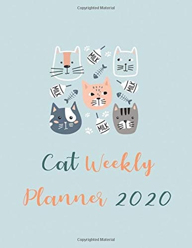 Cat Weekly Planner 2020: Kawaii cat stuff monthly weekly planner with 12 months Jan 2020 - Dec 2020 for Schedule Organizer, To Do List, Academic ... Organizer Logbook and Journal Notebook. Paperback – 6 Nov 2019