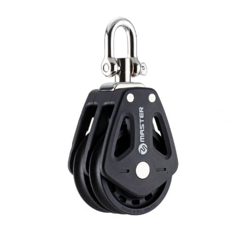 Master 35mm Double/Swivel Shackle Plain Bearing Dinghy Block