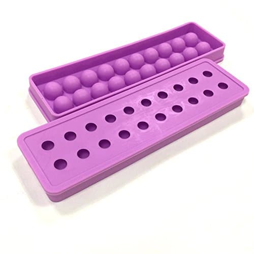 Violet MINI Silicone 20 cavities Ice Ball mold| Ice cube Tray | Ice Cubes DIY Molds | Candy beads | marbles grain coffee fruit grain Lovely Ice particles (¡§Set of 2) ¡­