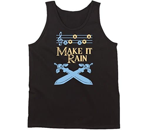 Make It Rain Duel Swords Tank Top L Black