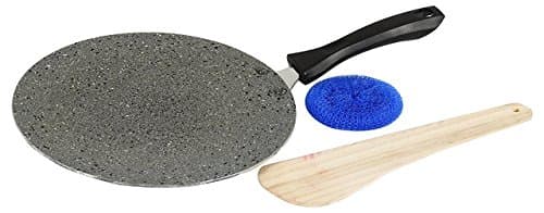 Super Classic 2.6 mm Hammer Tone + Marble Coating Concave Tawa, 25 cm, Grey Color