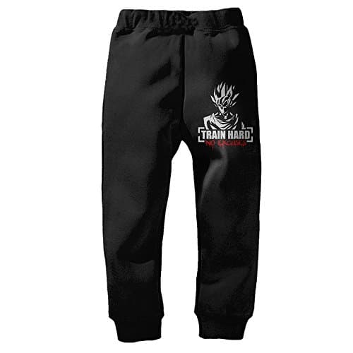 AJERU SON GUKO Performance Sweatpants For Kids Black