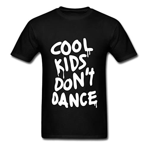 WANLI Customize Men's Cool Kids Dont Dance T-Shirts Black XXL