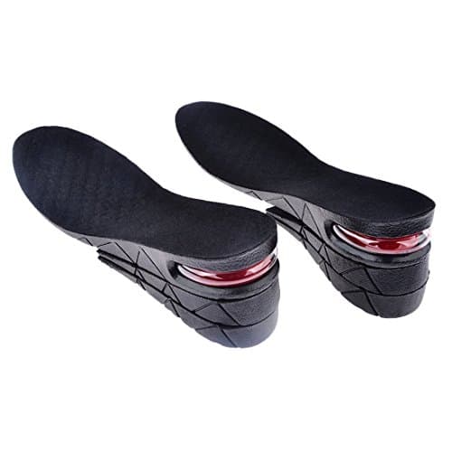 3-layer Unisex Increase Insole Height Lift Elevator Shoes Heel Kit with Full Insert Air Cushion Pad For Men Women Size US 4.5-9 (9cm/3.5inches)