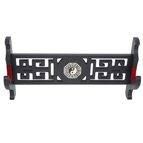 RISEDJ Sword Holder Wall Mount Samurai Display Stand Rack Hanger for Katana Wakizashi And Standard Swords- gossip-1 Tier