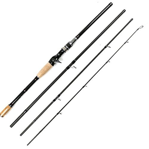 Sokoleder 4-Piece 7-Feet Casting Portable Baitcast Medium Heavy Fishing Rod Baitcaster Graphite Baitcasting 7’Length (Casting Rod)