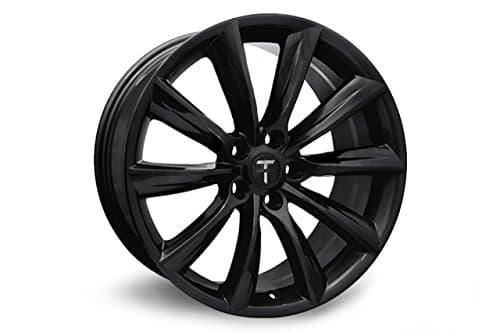 20" TST Tesla Model S Flow Forged Wheel Set Gloss Black (Staggered Set)