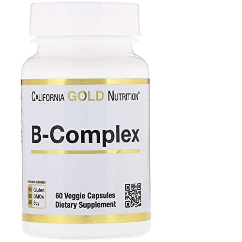 California Gold Nutrition, B-Complex, Essential B Vitamin Complex, 60 Veggie Capsules