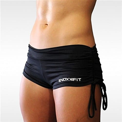 KNOXXFIT Women's String Shorts M Black