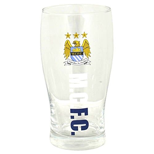 MANCHESTER CITY Official Pint Glass - Multi-Colour