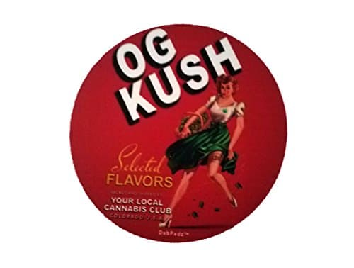 OG Kush 5" Round Fabric Top Dab Mat/Pad