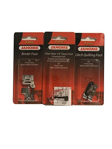Janome Sewing Machine Foot Kit - Janome Quilting Accessory Bundle for 9mm Sewing Machines
