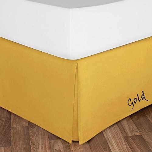 American Sheets 1-PC Tailor Made Well Fitting Bed Skirt Gold -Pattern Solid Drop Length 16" Inches ) in King Sizes &amp; 450 Thread -Choose Colors 100% Egyptian Cotton By American Sheets