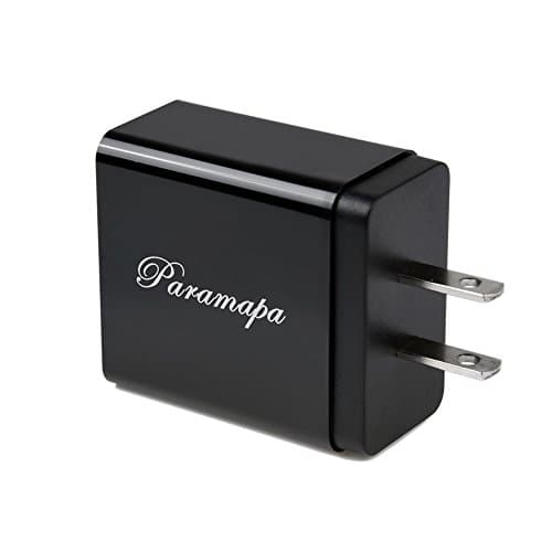 Paramapa Quick Charge QC3.0 One-Port USB Wall Charger for Galaxy S8 / S7/ S6/ Edge/ Plus, iPhone X / 8/ 7 / 6s / Plus, iPad Pro/ Air 2/ mini, LG, Nexus, HTC and More (Black)