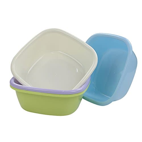 Anbers 8 Quart Wash Basins for Camping Outdoor, 4-Pack, F