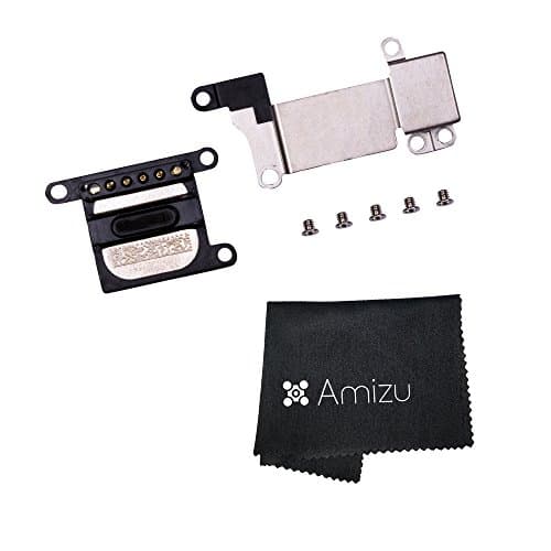 Amizu Earpiece Sound Ear Speaker Replacement Part w/ Bracket and Screws for iPhone 7 Plus 5.5 + Amizu Cloth
