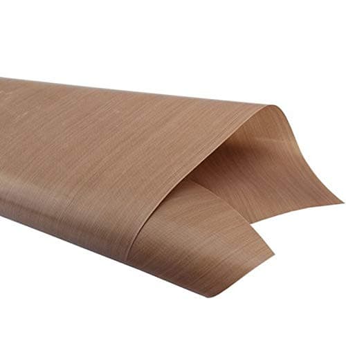 Non-stick Baking Sheet Reusable Baking Mat High Temperature Resistant Teflon Sheet Pastry Baking Oilpaper Heat-Resistant Pad Non-stick for Outdoor BBQ Brown 60x40cm
