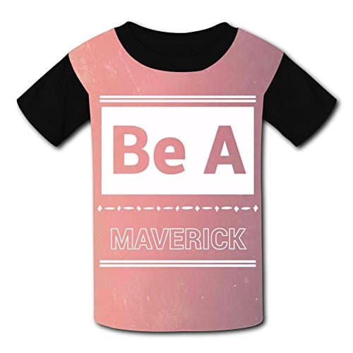 D4SD4H5RFE Nice Pink_Maverick_Logan Polyester Short Sleeve Tee Shirt For Kids
