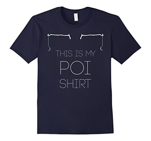 Mens This is my poi shirt Medium Navy