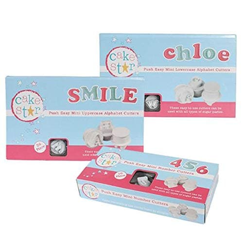 Cake Star Mini Easy Push Cutters Sets - Value Pack - Set of 3