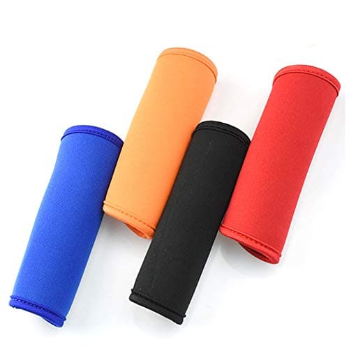 GIANCOMICS 4 Pack Soft Identifiers Luggage Handle Wraps for Travel Suitcase Neoprene Velcro Stroller Grips Covers