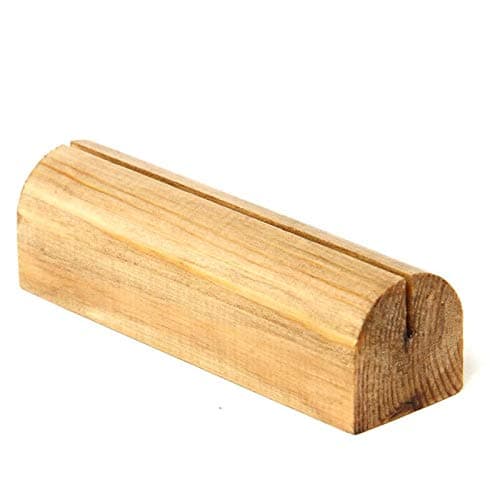 Single Wooden Menu Block Natural Colour