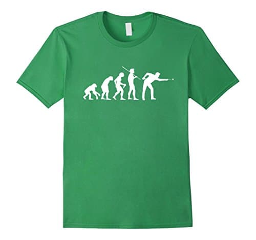 Men's Evolve to Pool Snooker Billiards Evolution Funny T-Shirt XL Grass