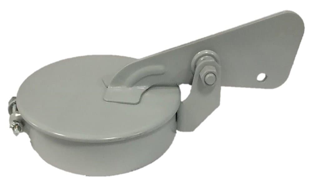 Exhaust Rain Cap, Gray, 4-1/2 Thru 4-11/16 Outside Diameter