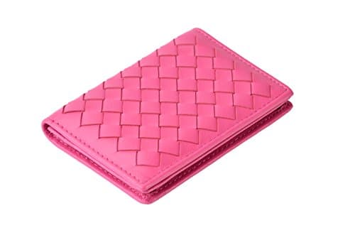 Tarhoo RFID Blocking Genuine Leather Card Holder，Card Case Hold 40 Business Cards in Gift Box for Men and Women (Pink)